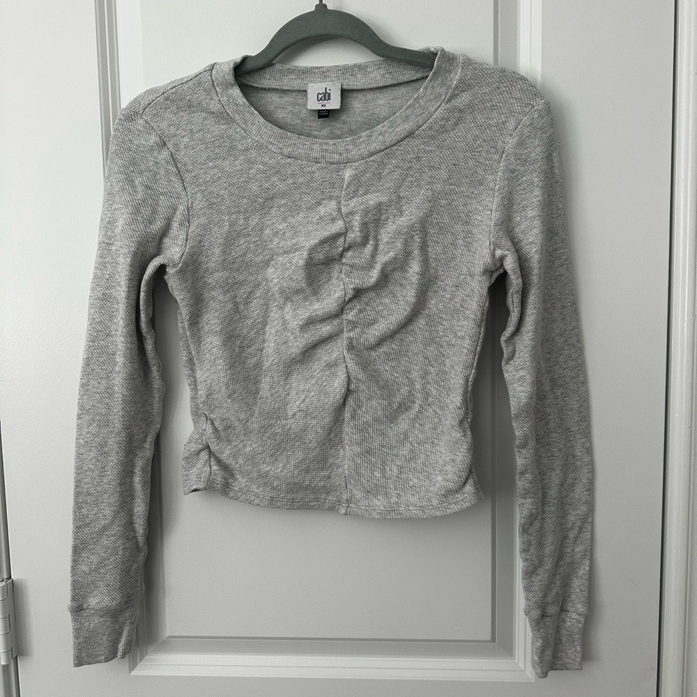 Cabi Long Sleeve Cropped Top